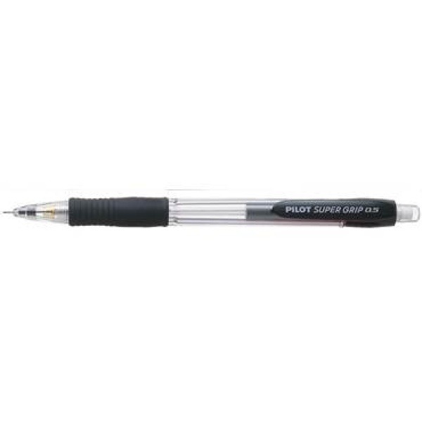 Stiftpenna Pilot Super Grip svart 0,5, 12 st/fp