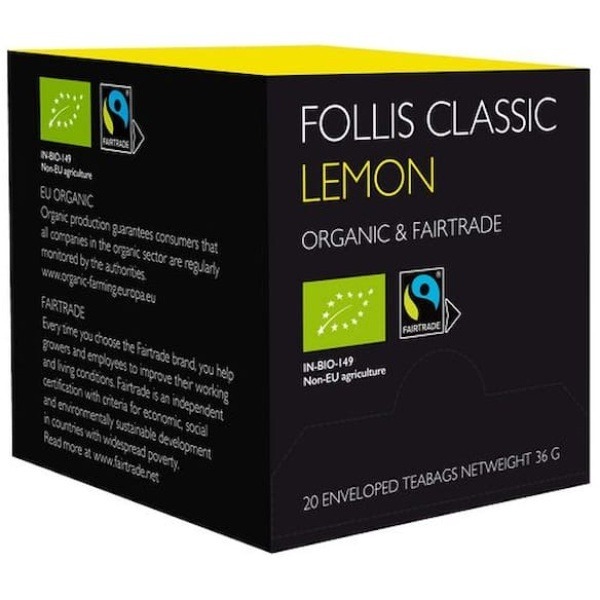 Te FOLLIS CLASSIC Citron Svart te 20/fp