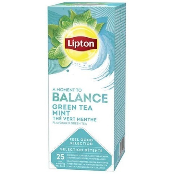 Te LIPTON påse Green Tea Mint 25/fp
