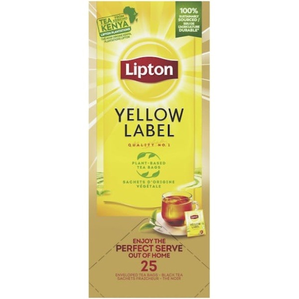 Te LIPTON påse Yellow Label 25/fpp
