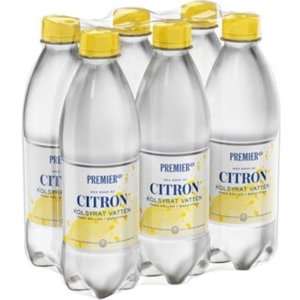 Vatten Citron 0,5l PET ink p 6st