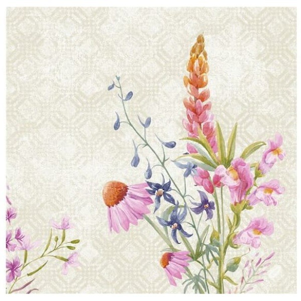 Servett Floret D-soft 40X40cm 60/fp