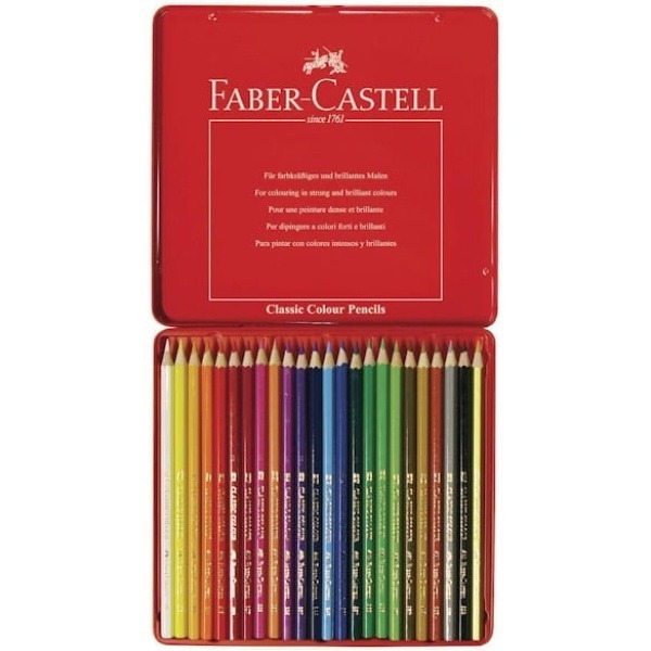 Färgpenna Faber-Castell Classic, 24 färger