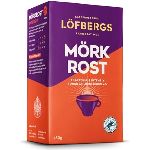 Kaffe Löfbergs Mörkrost 450g 12st