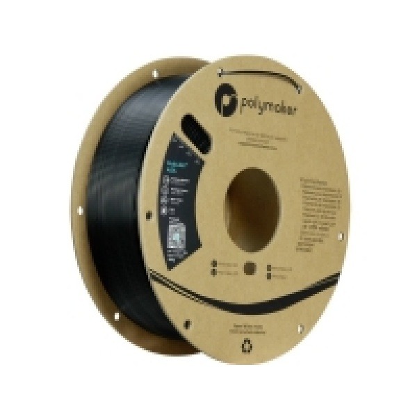 Polymaker PF01044 Filament ASA UV-beständig, väderbeständig, värmebeständig, slagtålig 1,75 mm 1000 g Kolsvart PolyLite™ 1 st