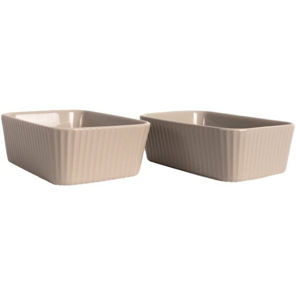 Ugnsform mini Flora 2-p beige