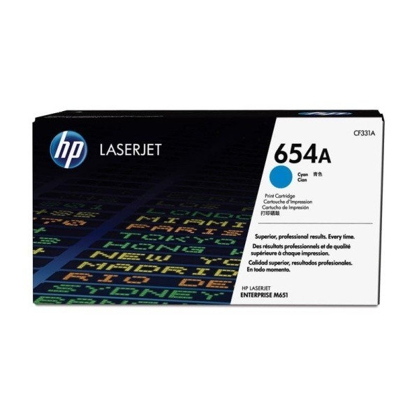 Lasertoner HP 654A CF331A Cyan