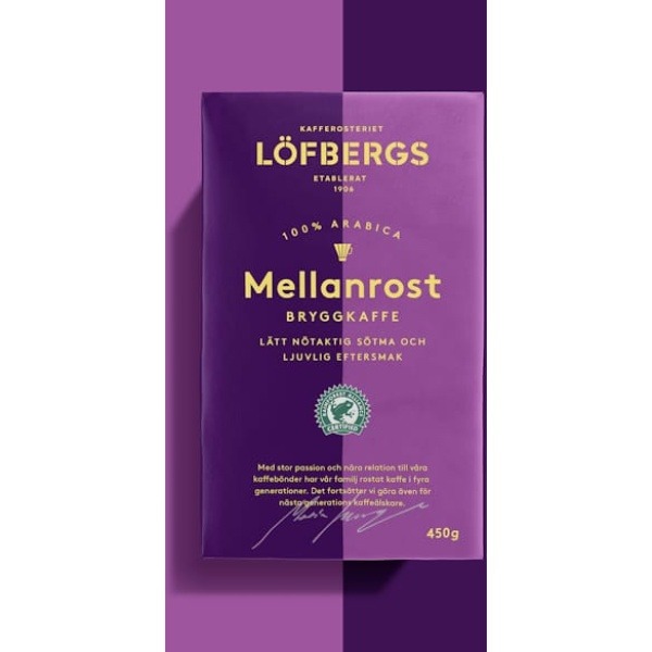 Kaffe Löfbergs Mellan 450 g 12frp