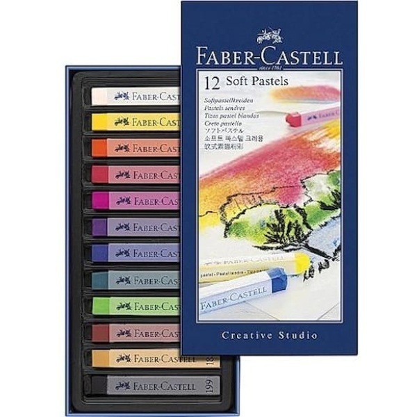 Pastellkrita Faber Castell mjuk 12