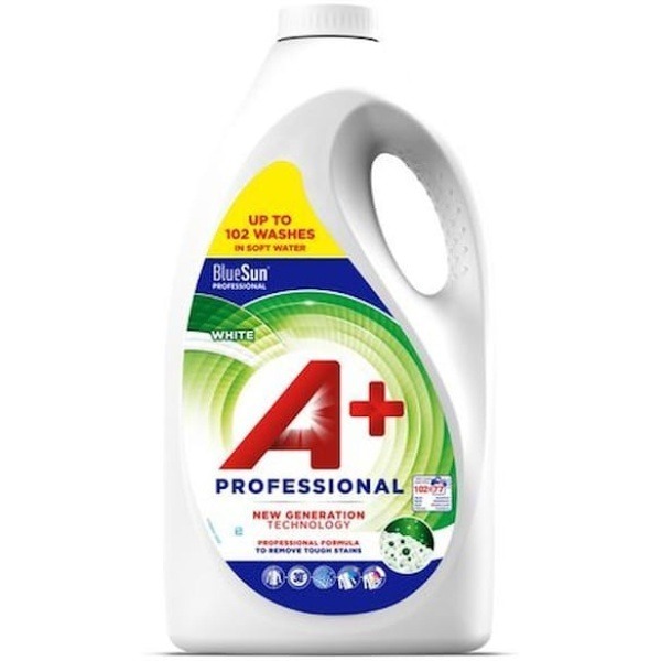 Tvättmedel A+ Professional White 4,62L