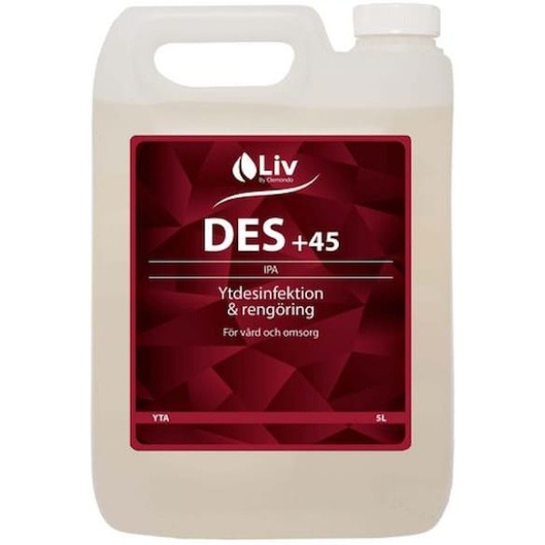 Ytdesinfektion LIV Des +45 5L 8st