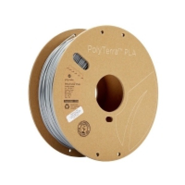 Polymaker 70824 PolyTerra PLA Filament PLA-plast med lavere kunststofindhold 1.75 mm 1000 g Grå (mat) 1 stk