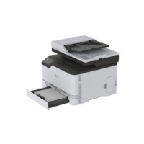 Ricoh M C240FW - Multifunktionsskrivare - färg - laser - A4 (media) - upp till 24 sidor/minut (kopiering) - upp till 24 sidor/minut (utskrift) - 250 ark - 33.6 Kbps - USB 2.0, Gigabit LAN, Wi-Fi(n), USB 2.0-värd