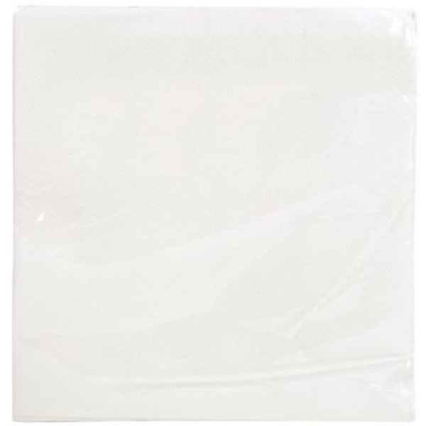 Servett 2-lags EXACO 38x38cm vit 40/fp