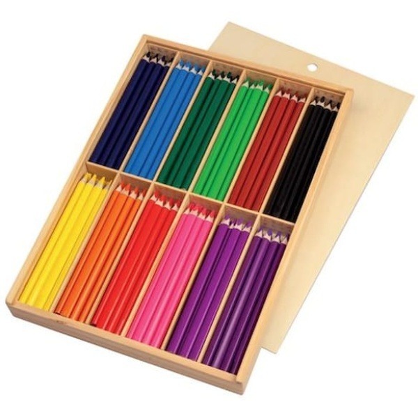 Färgpenna Jumbo Trekantig, 12 x 12 färger