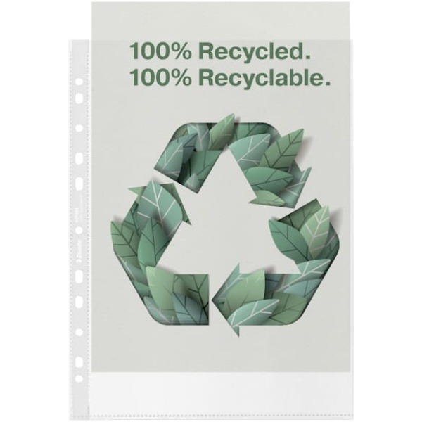 Ficka Esselte Recycled A4 OP 70my /100