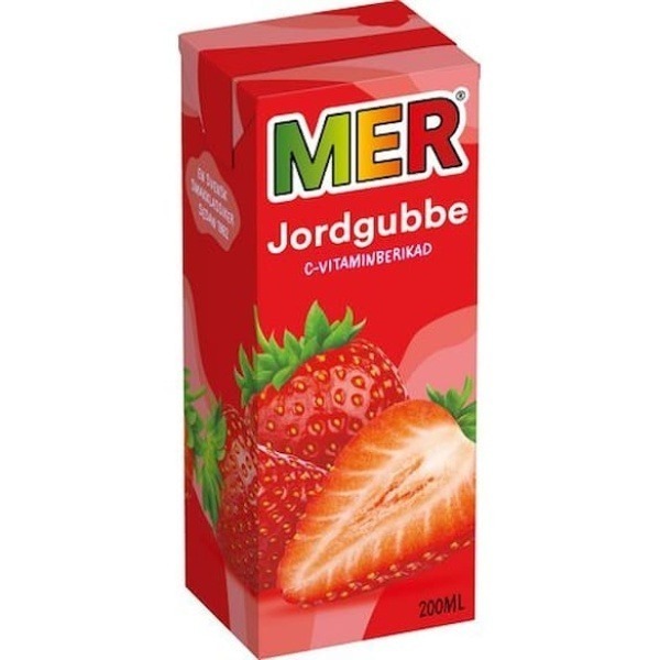 Fruktdryck MER Jordgubb 20cl 30st