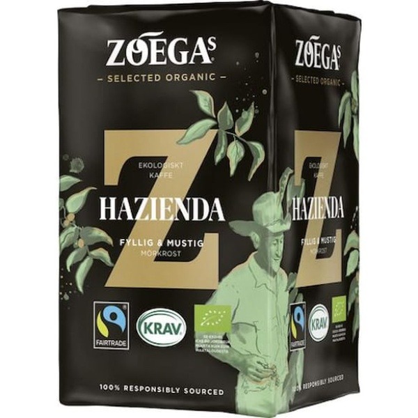 Kaffe Zoega Hazienda KRAV, brygg, 450g,
