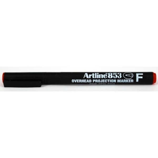 Märkpenna Artline 853 OH F Perm röd 12st