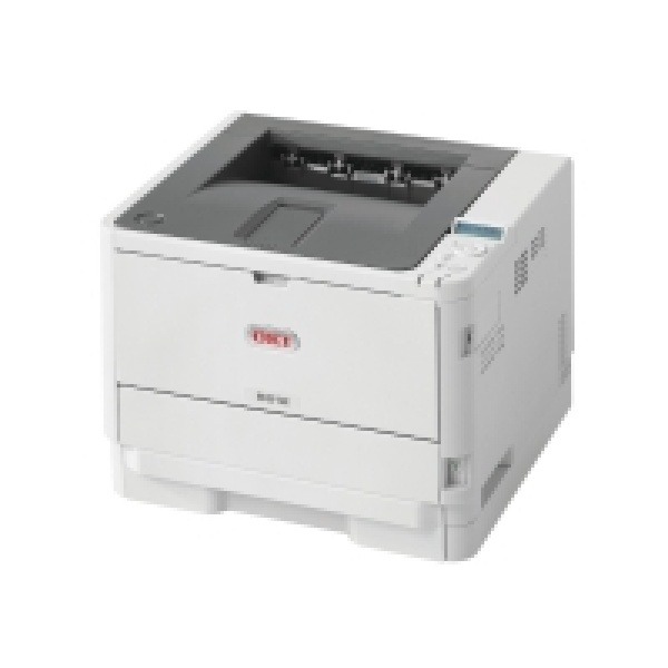 OKI B512dn - Skrivare - svartvit - Duplex - LED - A4/Legal - 1200 x 1200 dpi - upp till 45 sidor/minut - kapacitet: 630 ark - USB 2.0, Gigabit LAN