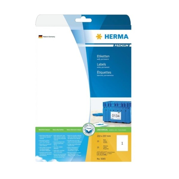 Herma Självhäftande skrivarpapper A4 25-pack