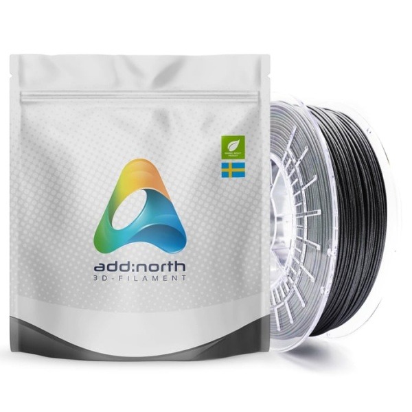 Addnorth PETG-filament för 3D-skrivare 1,75 mm Glitz Grey