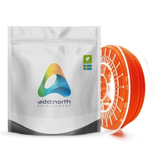 Addnorth PETG-filament för 3D-skrivare 1,75 mm Lucent Orange
