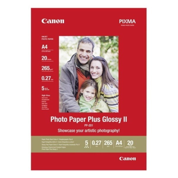 Canon Plus Glossy II Fotopapper A4 20-pack