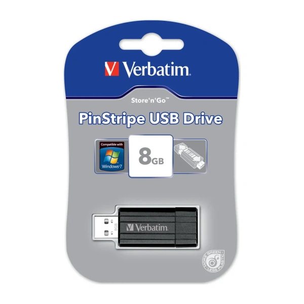USB 2.0 memory Store'N'Go 8GB PinStripe extendable USB